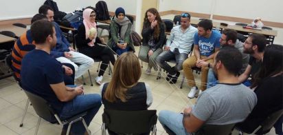 סדנת הידברות בין סטודנטים ערבים לסטודנטים יהודים במרכז האקדמי רופין