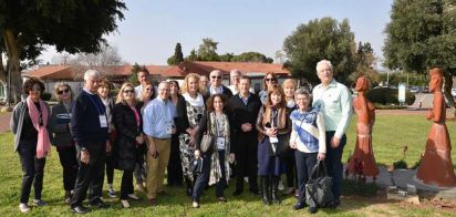 ביקור המשלחת - חבר הנאמנים של הסוכנות היהודית בביקור ברופין
